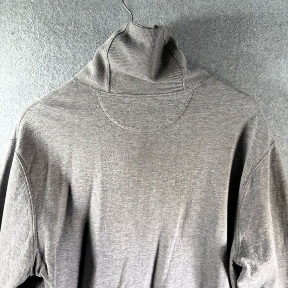 Polo Ralph Lauren Luxury Jersey Men's Large Gray Heather Shawl-Collar Pullover - Picture 6 of 8